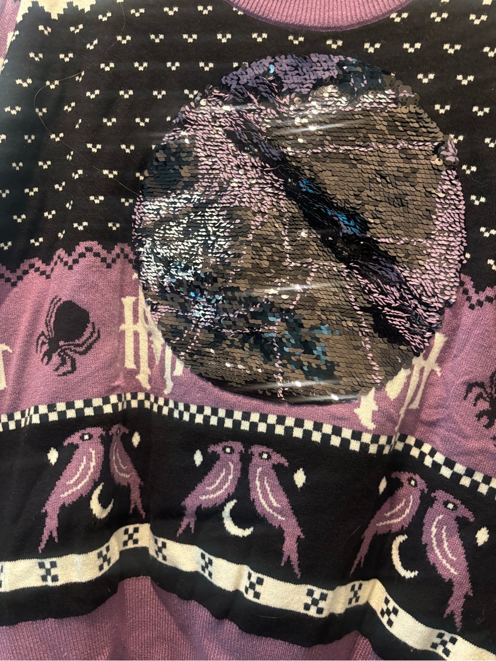 Disney Her Universe Hatbox Ghost Sweater The Haunted Mansion Womens Medium NWT - Picture 3 of 7